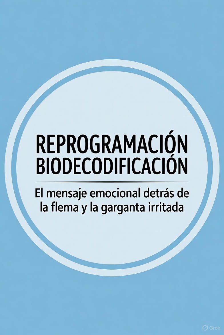 Reprogramación y biodecodificación: El mensaje emocional detrás de las flemas y el dolor de garganta