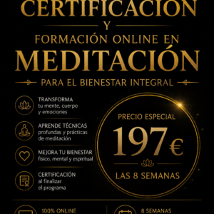 Certificación y formación online en Meditación para el bienestar integral