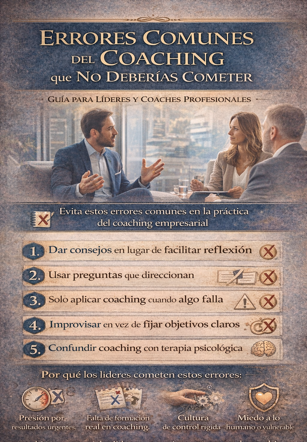 Errores comunes del coaching que no deberías cometer
