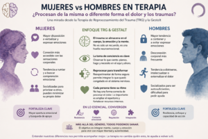 Mujeres vs hombres en terapia: ¿procesan de la misma o de diferente manera el dolor y los traumas?