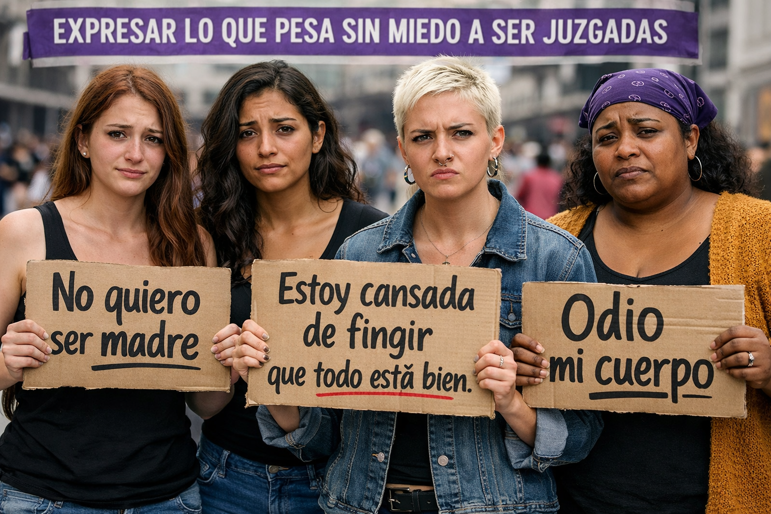 Expresar lo que pesa sin miedo a ser juzgadas