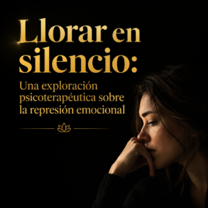 Llorar en silencio: Una exploración psicoterapéutica sobre la represión emocional