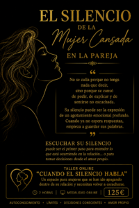 El silencio de la mujer cansada en la pareja